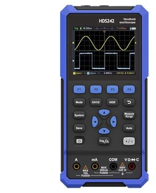 DUOCAI HDS242 HDS242S Osciloscopio Digital portátil Multifuncional 40MHz 250MSa/s Multímetro Digital de 2 Canales(HDS242,U.K)