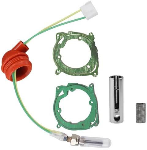 WANDGU Keramik Pin Glühkerze Kit: Standheizung Zubehör Ersatzteile, Standheizung Keramik Glühkerze Universal mit Glühkerzen und 2 Dichtungen und Filter für Auto Lkw Boot(12V-5KW)