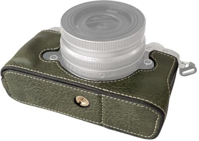 Portable Camera Protective Case Retro Style Camera Case Holder Carry Bag Bottom Opening Design with Shoulder Strap Replacement for Nikon Z fc Camera