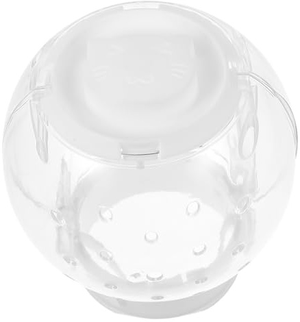 DIYEAH Transparenter Runder Katzenhelm Für Fellpflege Operation Und Genesung Schützender Anti-kauen-Helm Mit Atmungsaktivem Design Für Haustiere