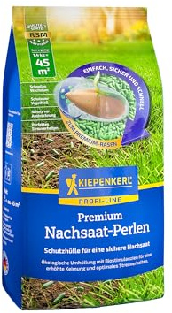 Kiepenkerl Premium-Nachsaatperlen 1089062-1,4 kg für 45m² - Rasensamen schnellkeimend für einen optimalen Lückenschluss - Ökologische Umhüllung - Profi-Line RSM