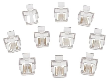 Gissroys 10pcs RJ45 Connector Repair Clips Covers for Compatible Cat5e Cat6 Ethernet Cable for Home Use, Home Repair