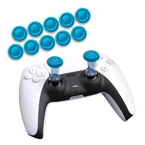 ProFPS 10x Joystick Caps PS4/PS5/EDGE – Grips para palos desgastados (azul)