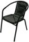 BE Furniture Black Rattan Garden Chair, Black Rattan Bistro Chair, Garden Patio Chairs, Cafe Chairs