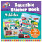 Galt Toys, Reusable Sticker Book - Vehicles, Sticker Books, Ages 3 Years Plus