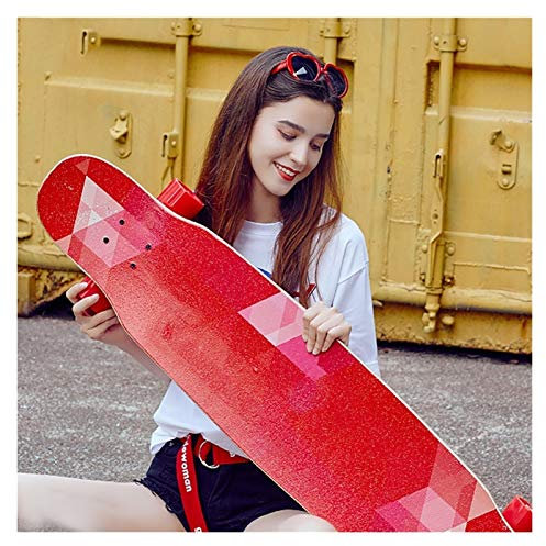 46 Zoll Longboards für Jungen Mädchen Skateboard Drop Down Dancing Deck Cruiser Pro Longboard Skateboard Premium Cruiser Boards für Kinder Erwachsene Anfänger (Color : I)