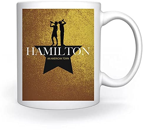 Hamilton Town And Musical Tasse Weiß Für Kaffee Tee Cappuccino Kakao Mug White Coffee Tea Cacoa