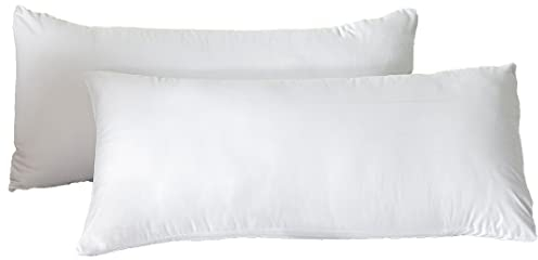 Good Nite Kissenbezug 100% Mikrofaser Kissenhülle Doppelpack Kopfkissenbezug Pillowcase Superweicher Kopfkissenbezug 2er Set Kissenbezüge (40 x 80 cm) (Weiß)