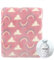 CREVENT 75cmX100cm Gemütliche Flauschige warme Fleece Baby Krippe Decke für Unisex Kleinkind Krippe Kinderbett Kinderwagen (Coral Red Rainbow)