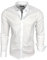 Subliminal Mode - Chemise Homme Coupe Ajuster Col et Manche Bicolore avec Un Repassage Facile Manches Longues Casual S500 Couleur Blanc Uni Taille L
