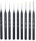 ARTIFY Miniature Detail Paint Brush Set: 9-Piece Round Small Model Paintbrushes, Thin Mini Tiny Micro Paint Brushes for Miniature Painting