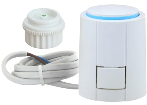 Thermischer Stellantrieb für Ventil Kompakt Heizkörper, 230V NO, stromlos offen, Thermoantrieb, für Ventile von Brötje Danfoss RA Jaga