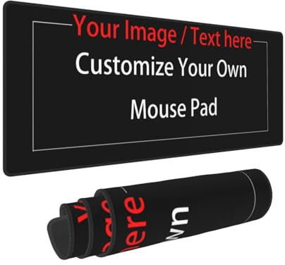 Personalisiert Anpassen Großes Gaming-Mauspad 30 cm * 100 cm Angepasst Computertastatur-Mausmatte rutschfeste Mousepad-Gummibasis und genähte Kanten für Spieler, Büro, Arbeitszimmer Anpassbar Mauspad