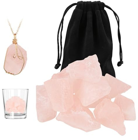 Edelsteine Rohsteine, 200 Gramm Rosenquarz Stein Edelsteine Heilsteine, Natürliche Rohsteine Kristalle Wassersteine, Heilsteine Wasser für Meditation, Aquarium, Home DIY Schmuckherstellung