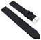 Fluco Uhrenarmband | Schwarz | zum befestigen mit Schrauben für Uhren passend Skagen, Boccia | 24mm Made in Germany