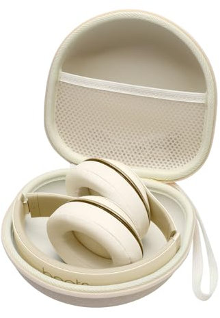 XANAD Kids Headphones Hard Case for iClever BTH20 BTH26 / soundcore Q11i / LORELEI B-C6 / POGS The Turtle Foldable Headphone Wireless (Khaki)