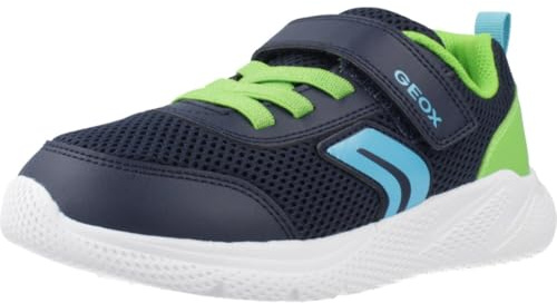 Geox JUNIOR J SPRINTYE Boy Sneakers Navy/Lime 37_EU