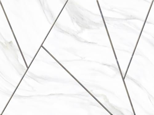 Wall Mural 150X200 White Gray Line Non-Woven Wallpaper Bedroom for Adults,Photo 5D Wallpaper for Living Room,Non Self-Adhesive Wallpaper Murals for Walls,Decoration Art Photo Wall Sticker
