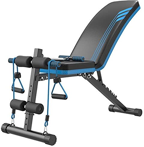 XCSCUK Klappbare Hantelbank, verstellbare Bank, Krafttraining Workout Bankdrücken, zum Gewichtheben, für Home Gym
