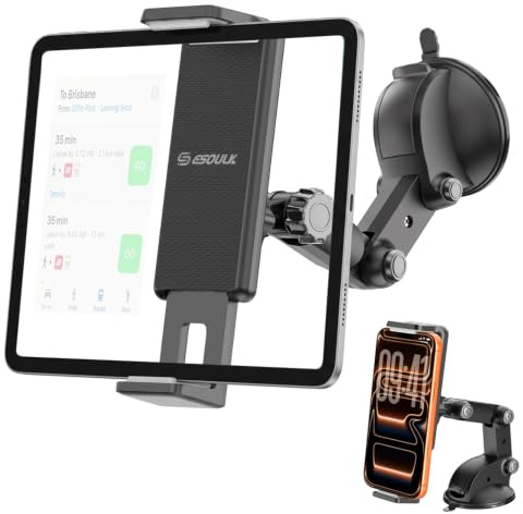 Tablet-Halterung für Auto-Armaturenbrett, Windschutzscheibe, passend für 4,5 bis 7,25 Zoll Geräte