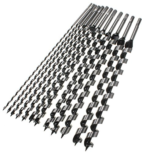 EsportsMJJ 460mm 6-28mm Hex Shank Point Brad Foret Tarière Foret Spirale Bois Outil De Forage - 8mm