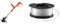 Black+Decker BESTE628-QS - Cortabordes (550 W), Negro, 28 cm & A6481 Bobina con Hilo de 10m de Largo y 1.5 mm de diámetro para los cortabordes de alimentación Reflex Simple de 1 Hilo