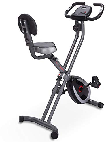 Ultrasport F-Bike 300B Cycle mit Roller, Trainingscomputer und App, Handpolitur, Sensoren, Cyclette Pied mit 8 Widerstandsstufen, Gewicht Massimo Usent 100 kg, Opaco Nero und Dunkelgrau