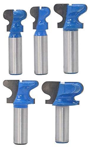 End Milling Cutter Bit, 1/2 Shank Finger Pull Drawer Pull Stool Molding Cutter 1-1/2 Cutting Dia, Pack of 1
