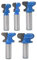 End Milling Cutter Bit, 1/2 Shank Finger Pull Drawer Pull Stool Molding Cutter 1-1/2 Cutting Dia, Pack of 1