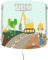 CreaDesign WA-1084, Bagger, Kinderzimmer Wandlampe personalisiert mit Namen, Nachtlicht/Schlummerlicht für Steckdose, E14, 22 x 22,5 x 8,5 cm
