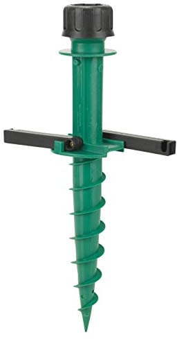 Greenfields Parasol Beach Umbrella Sand Anchor, Beach Parasol Stand Base for Poles 22-33 mm, Safe Screw Spike for Strong Wind with Handles Portable and Lightweight Easy to Use