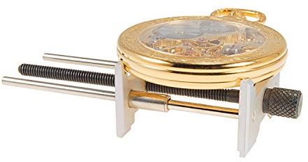 SELVA Uhrwerkhalter, zum Einspannen von Uhrwerken, geeignet für große Armband- und Taschenuhrwerke, spezielles Uhrmacherwerkzeug