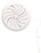 KOTARBAU® Rejilla de ventilación regulable de 100 a 150 mm, con protección contra insectos, redonda, color blanco