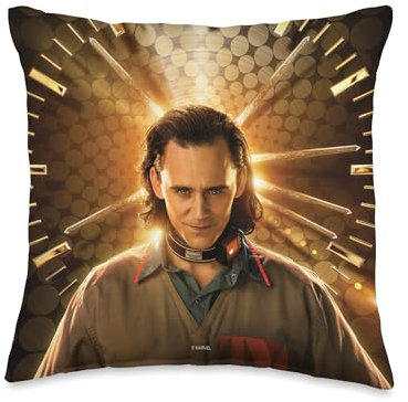 Marvel Loki Disney+ Series Poster Throw Pillow, 16x16, Multicolor