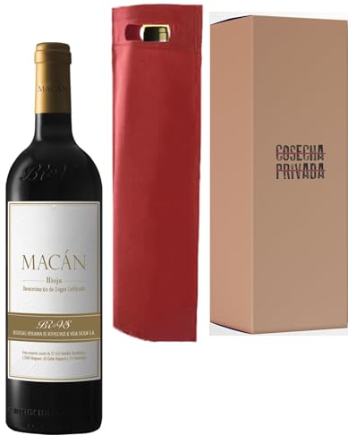 Macan - Envío 24H - Botella para Regalo Vino - Vega Sicilia - Vino Tinto - Ribera del Duero - Seleccionado y enviado por Cosecha Privada