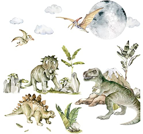 Grandora XXL Dinosaurier Wandtattoo für Kinderzimmer Dino Wandsticker DL819-5