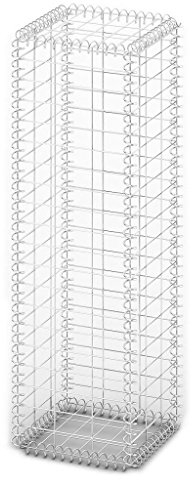 Gecheer Steingabione Gabione Steinkorb 100 x 30 x 30 cm mit Deckeln Garten Gabionenkörbe Metallkorb Gabionenkorb Steinkorb-Gabione Drahtkorb mit Deckeln Gabion Stone Basket,Verzinkter Draht