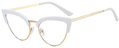 LIPIODOL Blaulichtfilter Brille Anti Blaulicht Brillen Ohne Stärke Anti-Müdigkeit Anti-Blaulicht UV-Schutz Retro Katzenauge Brillenfassung