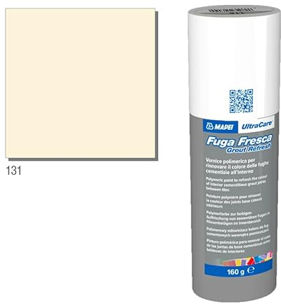 MAPEI Ultracare FUGA FRESCA 131 Vanille Polymerlack zur Renovierung der Farbe der Betonfugen, Grout Refresh Flasche 160 g.