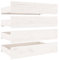 vidaXL 4X Bettschublade Bettkasten Bettschubkasten Schubkasten Unterbettschublade Bettschubladen Schublade Schlafzimmer Weiß Massivholz Kiefer