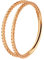 Piercing Segment Clicker 316l Stahl Rosegold, 2er-Ring gedreht in 1,2 x 8 mm