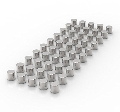 LeTOMA 50 exrem Starke Neodym Magnete D4x4 mm N45 - Passende Ergänzung für unsere vertikalen Fotoseile