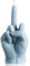 GROBRO7 Middle Finger Candle Dänischer Pastellduft Raumdekoration natürliches Sojawachs Kiefern Räucherstäbchen Aromatherapie, Gesten Kerzen für Schreibtisch, Festival Party Housewarming Gift(Blau)