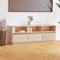 WIFESE TV-Schrank 140x37x50 cm Massivholz Kiefer Fernsehtisch TV-Möbel & Phonomöbel HiFi-Schrank Sideboard Wohnzimmertisch Holz TV Kommode mit Staufunktion für Wohnzimmer oder Schlafzimmer