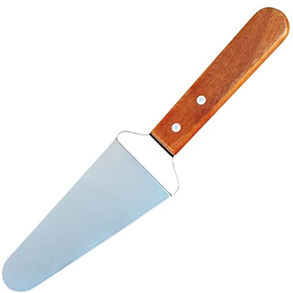 # Wooden Handle Stainless Steel Triangle Spatula Cake Spatula Cheese Spatula Baking Tool