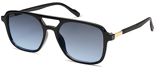 SOJOS Sonnenbrille Damen Herren Retro, Vintage Eckig Kunststoff Trendy Damen Herren Sonnenbrillen SJ2202