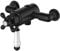 Matt Black Thermostatic Traditional Exposed Shower Mixer Valve - 137mm 150mm