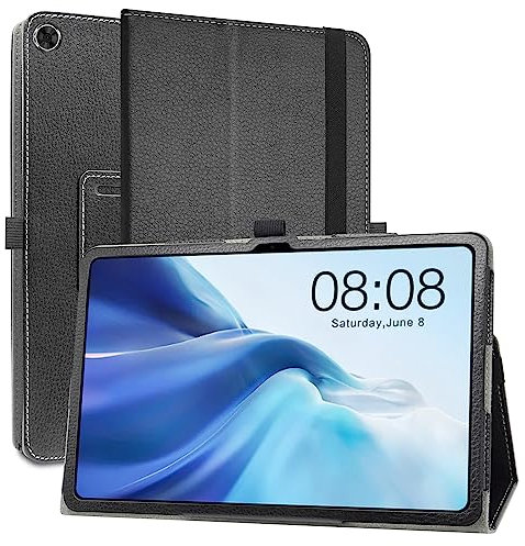 MAMA MOUTH Compatible avec TECLAST T50 Coque,Slim Fit PU Cuir Etui et Pliable Stand Housse Support Ultra-Mince et Léger Etui Case pour 11 TECLAST T50(Not fit TECLAST T50 Pro),Noir