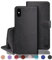 RingPi für iPhone X/iPhone XS 5.8 Klapphülle PU Leder[RFID Schutz] Handyhülle iPhone XS hülle iPhone X schutzhülle Stoßfeste Lederhülle für Apple XS Flip Case Cover,Schwarz