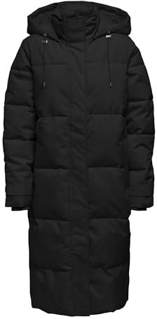 ONLY Damen Onlirene Puffer Coat Cc OTW Mantel, Black, 38